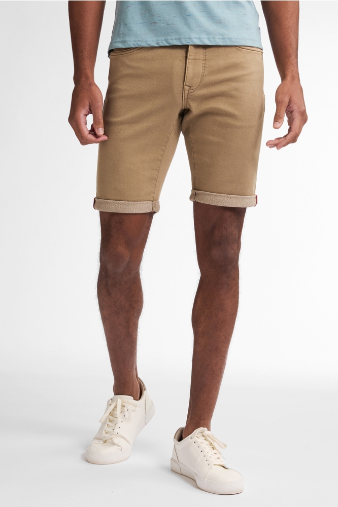 JACKSON GEKLEURDE DENIM SHORT M ROS SHO005 7130 Light Tan